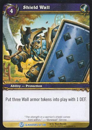 World of Warcraft TCG |Shield Wall - Blood of Gladiators 81/208 | The Nerd Merchant