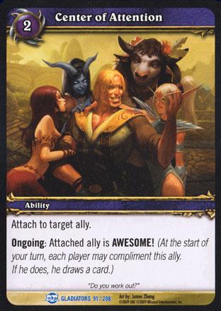 World of Warcraft TCG | Center of Attention - Blood of Gladiators 91/208 | The Nerd Merchant