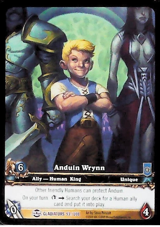 World of Warcraft TCG | Anduin Wrynn (Extended Art) - Blood of the Gladiators 93/208 | The Nerd Merchant