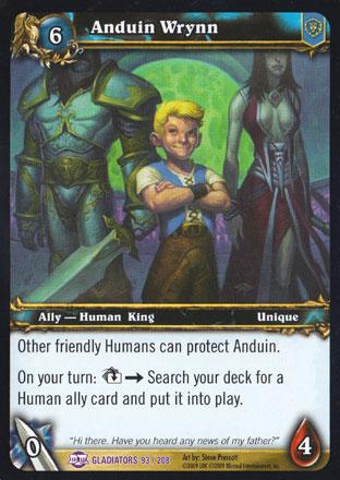 World of Warcraft TCG |Anduin Wrynn - Blood of Gladiators 93/208 | The Nerd Merchant