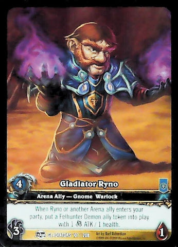 World of Warcraft TCG | Gladiator Ryno (Extended Art) - Blood of the Gladiators 107/208 | The Nerd Merchant