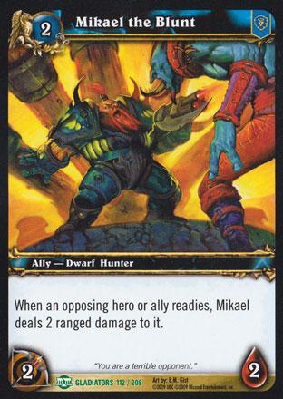 World of Warcraft TCG |Mikael the Blunt (Foil) - Blood of the Gladiators 112/208 | The Nerd Merchant