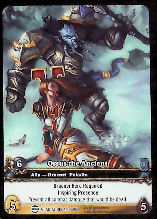 World of Warcraft TCG | Ossus the Ancient (Extended Art) - Blood of the Gladiators 114/208 | The Nerd Merchant