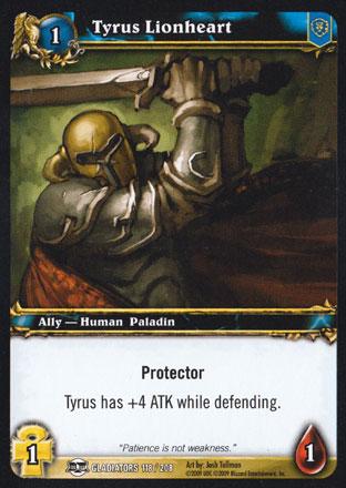 World of Warcraft TCG | Tyrus Lionheart - Blood of the Gladiators 118/208 | The Nerd Merchant