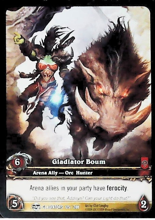 World of Warcraft TCG | Gladiator Boum (Extended Art) - Blood of the Gladiators 125/208 | The Nerd Merchant