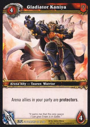 World of Warcraft TCG |Gladiator Kaniya - Blood of the Gladiators 128/208 | The Nerd Merchant