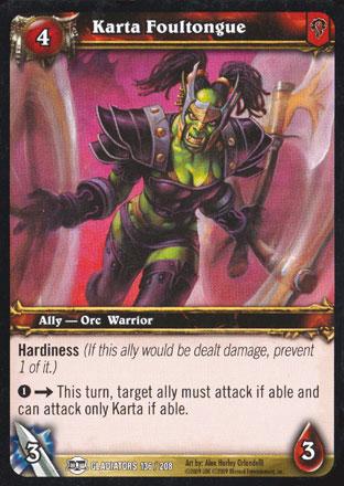 World of Warcraft TCG |Karta Foultongue - Blood of the Gladiators 136/208 | The Nerd Merchant