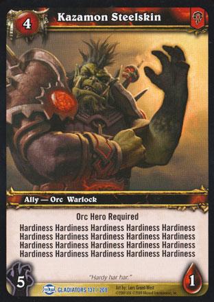 World of Warcraft TCG |Kazamon Steelskin - Blood of Gladiators 137/208 | The Nerd Merchant