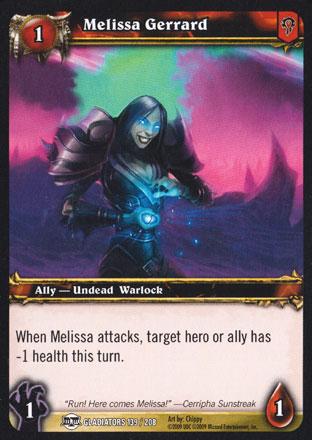 World of Warcraft TCG |Melissa Gerrard - Blood of the Gladiators 139/208 | The Nerd Merchant