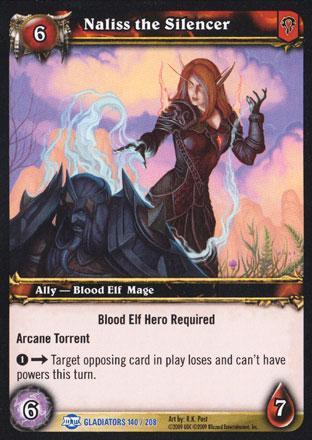 World of Warcraft TCG |Naliss the Silencer (Foil) - Blood of Gladiators 140/208 | The Nerd Merchant