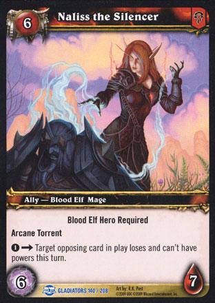 World of Warcraft TCG |Naliss the Silencer - Blood of Gladiators 140/208 | The Nerd Merchant