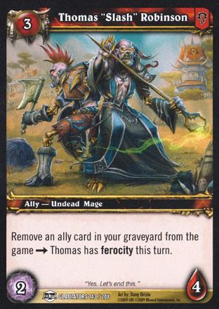 World of Warcraft TCG |Thomas "Slash" Robinson - Blood of the Gladiators 143/208 | The Nerd Merchant