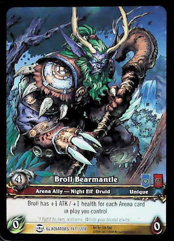 World of Warcraft TCG | Broll Bearmantle (Extended Art) - Blood of the Gladiators 147/208 | The Nerd Merchant