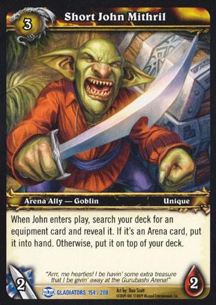 World of Warcraft TCG |Short John Mithril - Blood of Gladiators 154/208 | The Nerd Merchant