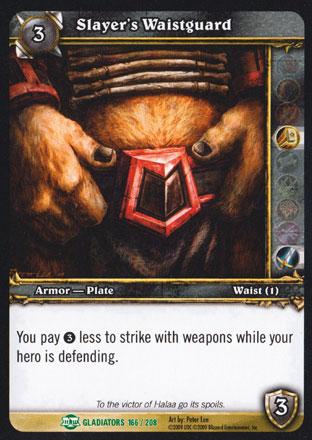 World of Warcraft TCG |Slayer's Waistguard - Blood of the Gladiators 166/208 | The Nerd Merchant