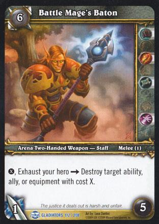 World of Warcraft TCG |Battle Mage's Baton - Blood of Gladiators 172/208 | The Nerd Merchant