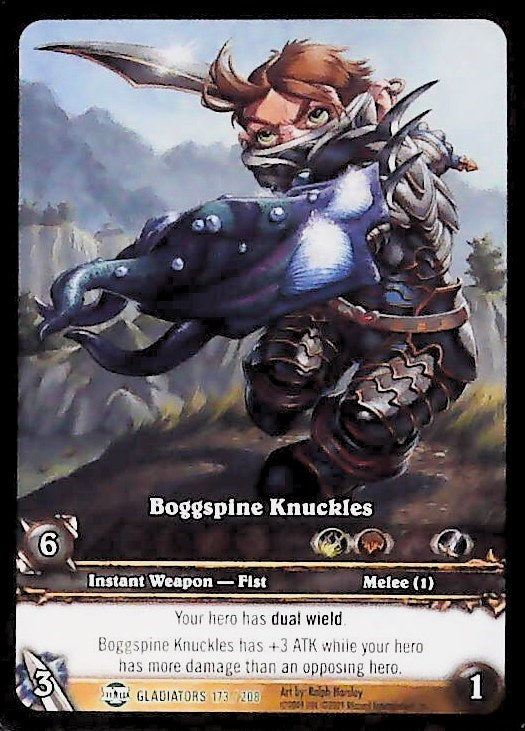 World of Warcraft TCG | Boggspine Knuckles (Extended Art) - Blood of the Gladiators 173/208 | The Nerd Merchant