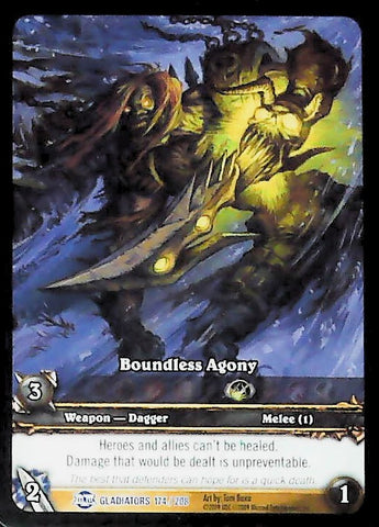 World of Warcraft TCG | Boundless Agony (Extended Art) - Blood of the Gladiators 174/208 | The Nerd Merchant