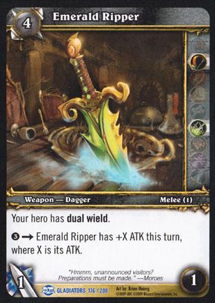 World of Warcraft TCG |Emerald Ripper - Blood of Gladiators 176/208 | The Nerd Merchant