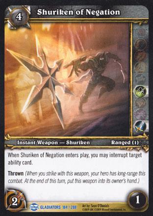 World of Warcraft TCG | Shuriken of Negation - Blood of Gladiators 184/208 | The Nerd Merchant