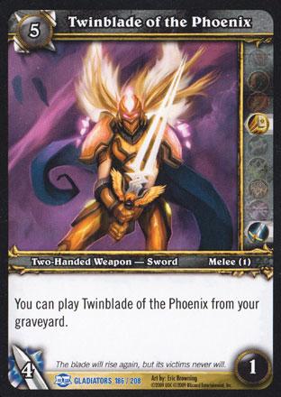 World of Warcraft TCG |Twinblade of the Phoenix - Blood of Gladiators 186/208 | The Nerd Merchant