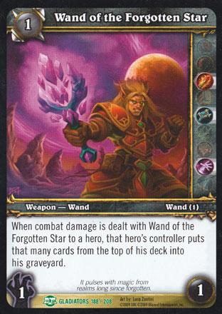 World of Warcraft TCG |Wand of the Forgotten Star - Blood of the Gladiators 188/208 | The Nerd Merchant