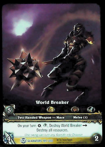 World of Warcraft TCG | World Breaker (Extended Art) - Blood of the Gladiators 189/208 | The Nerd Merchant