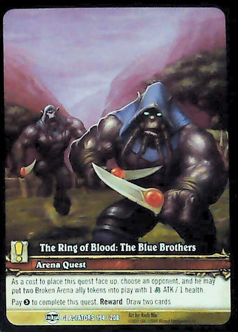 World of Warcraft TCG | The Ring of Blood: The Blue Brothers (Extended Art) - Blood of the Gladiators 194/208 | The Nerd Merchant