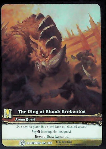 World of Warcraft TCG | The Ring of Blood: Brokentoe (Extended Art) - Blood of the Gladiators 195/208 | The Nerd Merchant