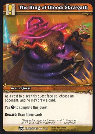 World of Warcraft TCG |The Ring of Blood: Skra'gath - Blood of the Gladiators 198/208 | The Nerd Merchant