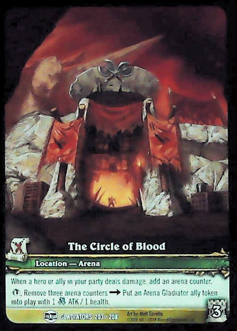 World of Warcraft TCG | The Circle Of Blood (Extended Art) - Blood of the Gladiators 203/208 | The Nerd Merchant