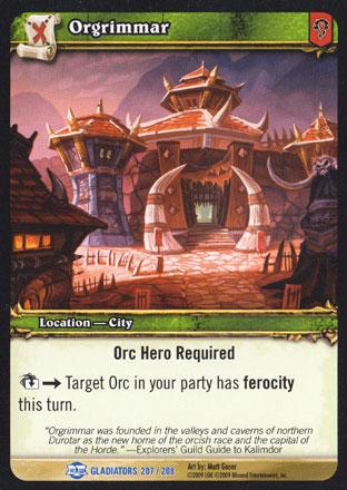 World of Warcraft TCG |Orgrimmar - Blood of Gladiators 207/208 | The Nerd Merchant