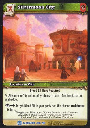 World of Warcraft TCG |Silvermoon City - Blood of the Gladiators 208/208 | The Nerd Merchant