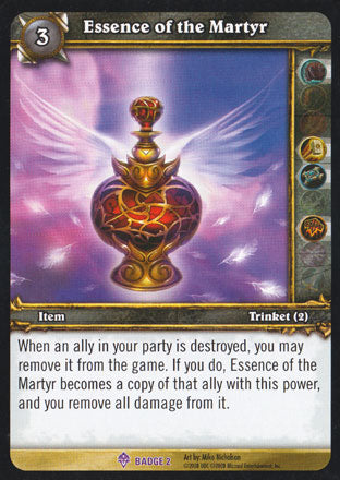 World of Warcraft TCG | Essence of the Martyr - Badge of Justice | The Nerd Merchant