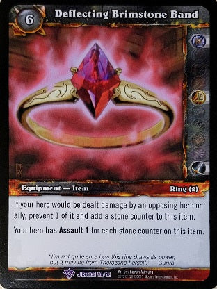 World of Warcraft TCG | Deflecting Brimstone Band - Badge of Justice | The Nerd Merchant