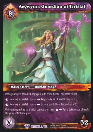 World of Warcraft TCG | Aegwynn, Guardian of Tirisfal - Betrayal of the Guardian 1/202 | The Nerd Merchant