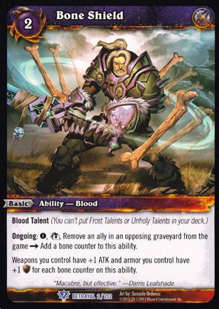 World of Warcraft TCG | Bone Sheild - Betrayal of the Guardian 2/202 | The Nerd Merchant