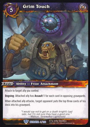 World of Warcraft TCG | Grim Touch - Betrayal of the Guardian 4/202 | The Nerd Merchant