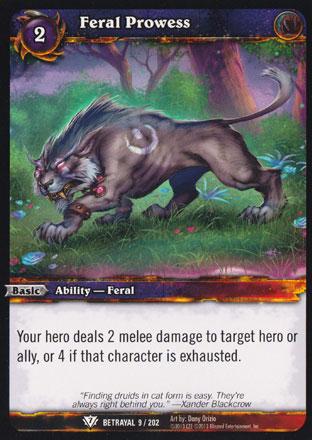 World of Warcraft TCG | Feral Prowess - Betrayal of the Guardian 9/202 | The Nerd Merchant