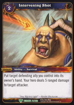 World of Warcraft TCG | Intervening Shot - Betrayal of the Guardian 16/202 | The Nerd Merchant