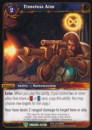 World of Warcraft TCG | Timeless Aim - Betrayal of the Guardian 18/202 | The Nerd Merchant