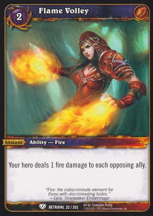 World of Warcraft TCG | Flame Volley - Betrayal of the Guardian 22/202 | The Nerd Merchant