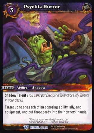 World of Warcraft TCG | Psychic Horror - Betrayal of the Guardian 36/202 | The Nerd Merchant