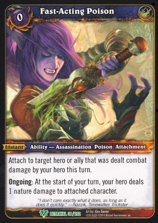 World of Warcraft TCG | Fast-Acting Poison - Betrayal of the Guardian 38/202 | The Nerd Merchant