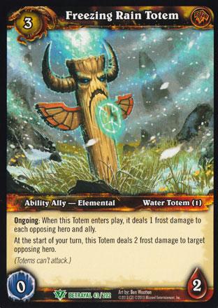 World of Warcraft TCG | Freezing Rain Totem - Betrayal of the Guardian 43/202 | The Nerd Merchant