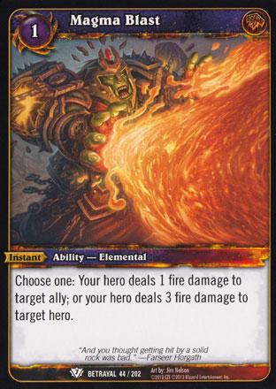 World of Warcraft TCG | Magma Blast - Betrayal of the Guardian 44/202 | The Nerd Merchant