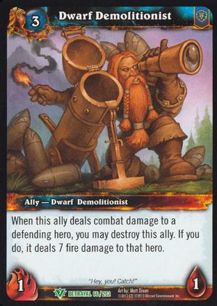 World of Warcraft TCG | Dwarf Demolitionist - Betrayal of the Guardian 66/202 | The Nerd Merchant