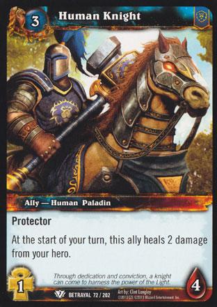 World of Warcraft TCG | Human Knight - Betrayal of the Guardian 72/202 | The Nerd Merchant