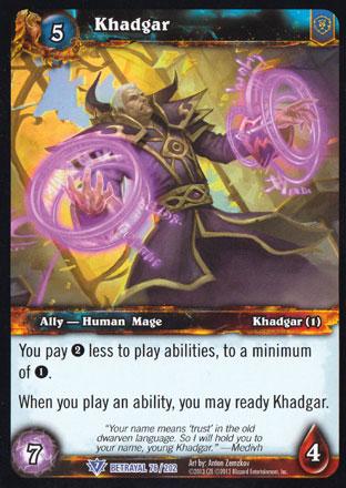 World of Warcraft TCG | Khadgar - Betrayal of the Guardian 76/202 | The Nerd Merchant