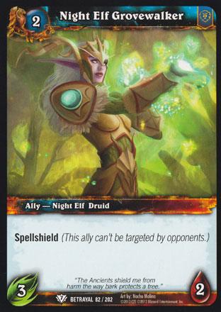 World of Warcraft TCG | Night Elf Grovewalker - Betrayal of the Guardian 82/202 | The Nerd Merchant